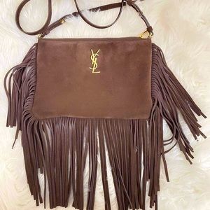 Authentic YSL fringe crossbody bag.